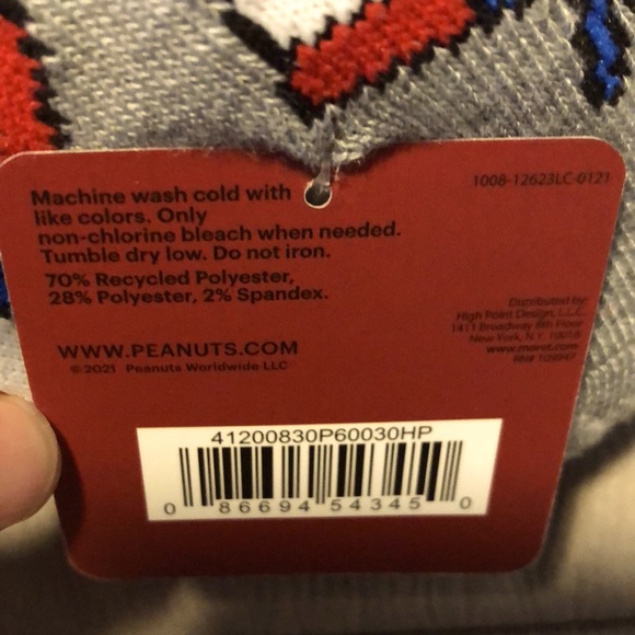 Peanuts 4th of July socks set of 5 pairs - Picture 9 of 9